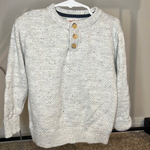 Boys Cat and Jack Sweater 4T Kids Long Sleeve Button Mockneck Sweater COMFY